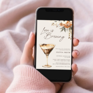 Love is Brewing Espresso Martini Bridal Shower Invitation