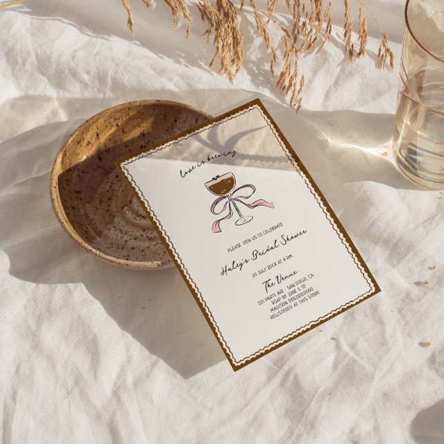 Love Is Brewing Espresso Martini Bridal Shower Invitation (Creator Uploaded)