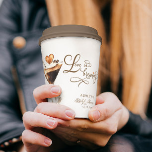 Love Is Brewing Espresso Martini Bridal Shower Paper Cups