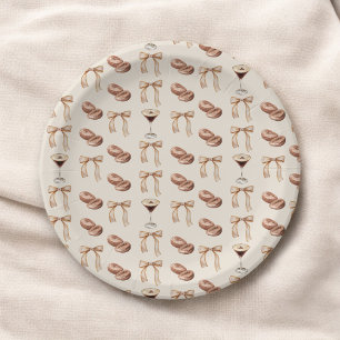 Love is Brewing Espresso Martini Bridal Shower Paper Plate