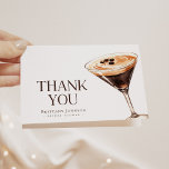 Love is Brewing Espresso Martini Bridal Shower Thank You Card<br><div class="desc">Love is Brewing Espresso Martini Bridal Shower Thank You Card</div>