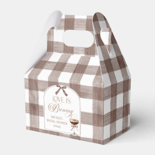 Love Is Brewing Expresso Martini Bow Bridal Shower Favour Box