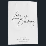 Love is Brewing Floral Bridal Shower Medium Gift Bag<br><div class="desc">Love is Brewing Floral Bridal Shower Medium Gift Bag</div>