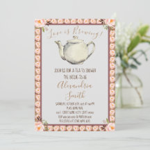 Love is Brewing | Floral Frame Tea Bridal Shower