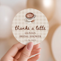 Love is Brewing Gingham Coffee Bridal Shower Favor