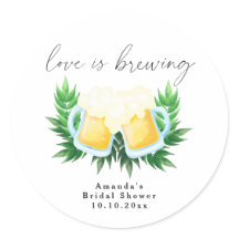 Love is Brewing Greenery Beer Bridal Shower