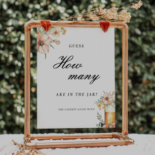 Love is Brewing Guess How Many Bridal Shower Sign