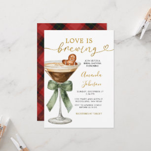 Love Is Brewing Holiday Coffee & Cocoa Party  Invitation