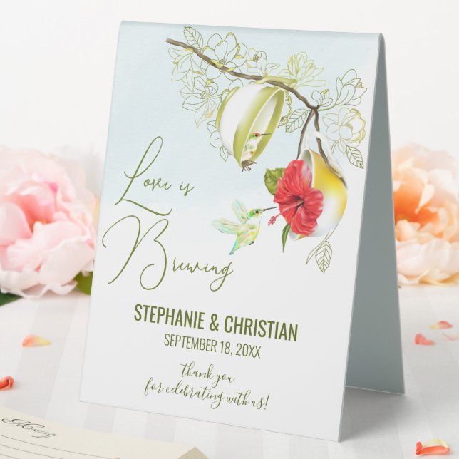 Love Is Brewing Hummingbird Tea Party (In SItu (Wedding))
