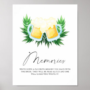 Love is brewing Memories with the bride Poster