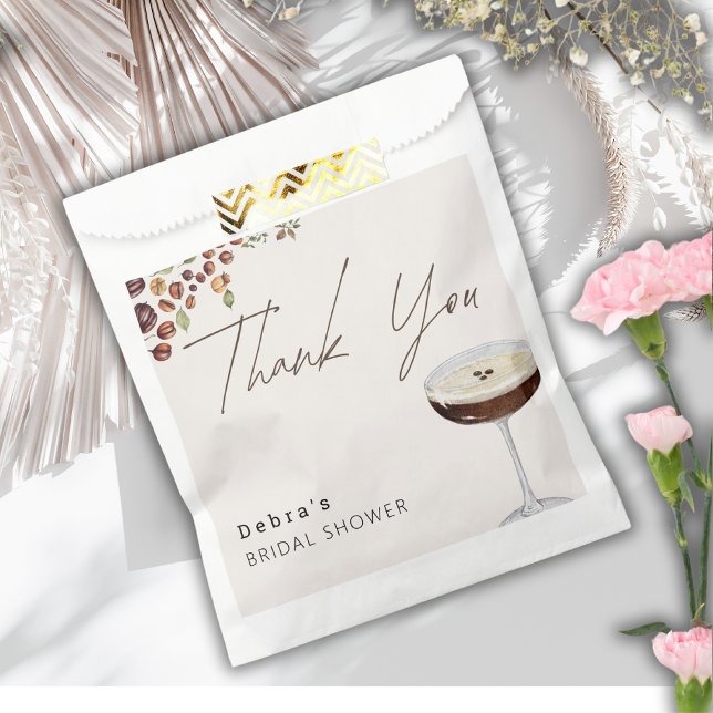 Love Is Brewing Modern Bridal Shower  Favour Bags (Creator Uploaded)