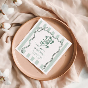 Love is Brewing Modern Coffee Bridal Shower Napkin