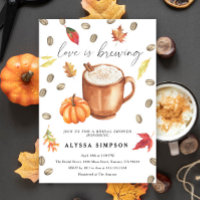 Love is brewing Pumpkin Latte Bridal Shower
