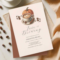 Love is Brewing Pumpkin Spice Coffee Bridal Shower