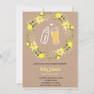 Love is brewing shower baby invitation