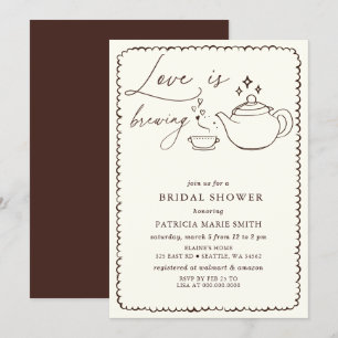 Love is Brewing Tea Bridal Shower Invitation