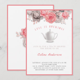 Love is Brewing Tea Invitation Bridal Shower