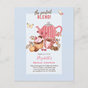 Love is brewing! Tea Party BIRTHDAY SHOWER Invites Flyer