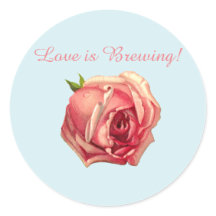 Love is Brewing: Tea Party Bridal Shower Sticker