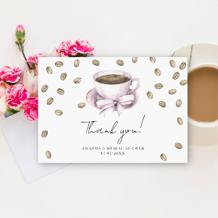 Love is brewing Thank you Bridal shower  Card