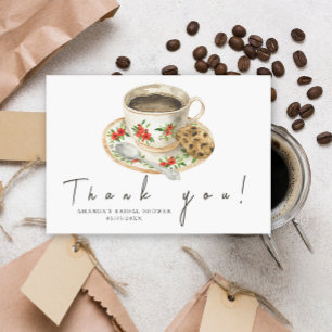 Love is brewing Thank you Bridal shower  Card