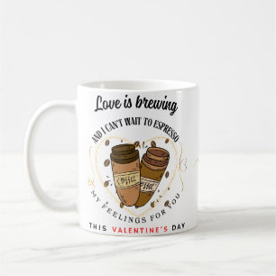 Love is Brewing" Valentine’s Day Coffee Mug