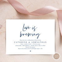 Love is brewing, Wedding Rehearsal Dinner Invitati