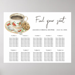 Love is brewing Wedding seating chart