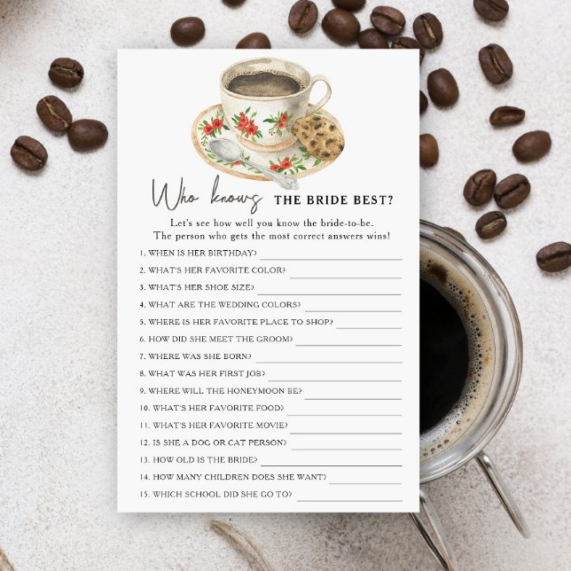 Love is brewing Who knows the bride best (Creator Uploaded)