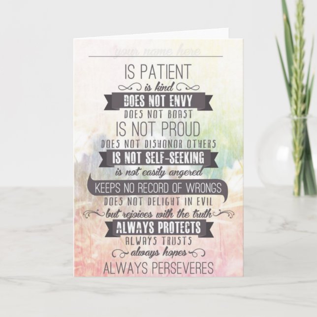 Love Is... Card (Front)