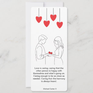 Love is caring invitation