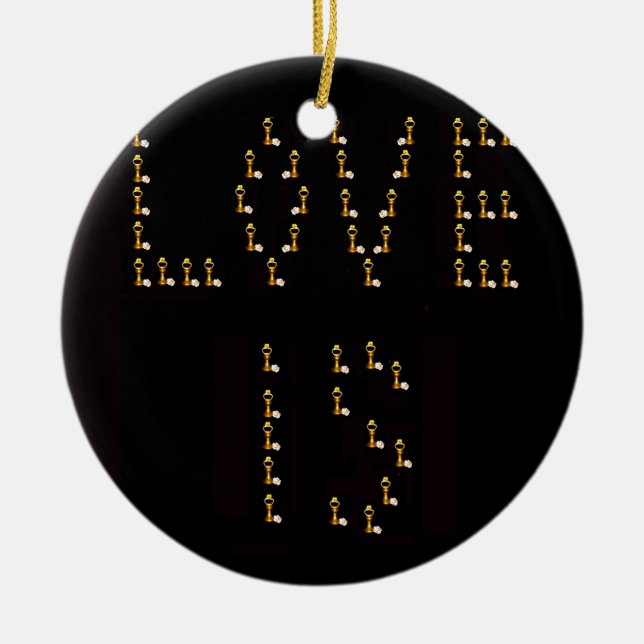 Love Is Ceramic Tree Decoration (Front)