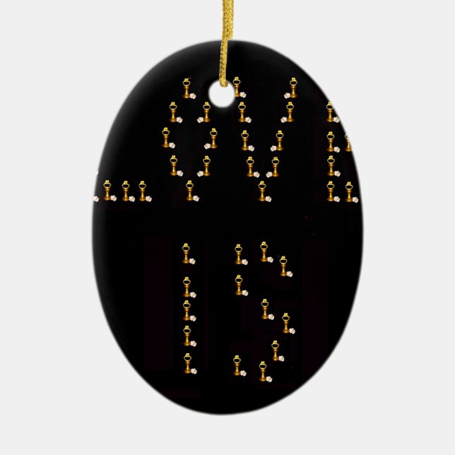 Love Is Ceramic Tree Decoration (Front)