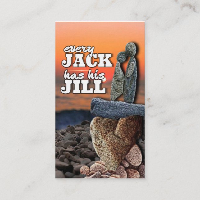 Love is certain : Every Jack has his Jill  Business Card (Back)