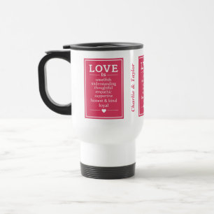 Love Is …custom names & date mugs