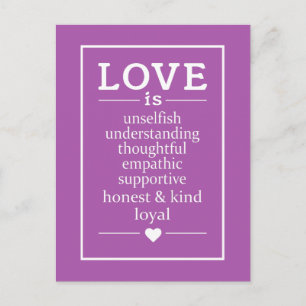 Love Is … custom text & colour table seating cards
