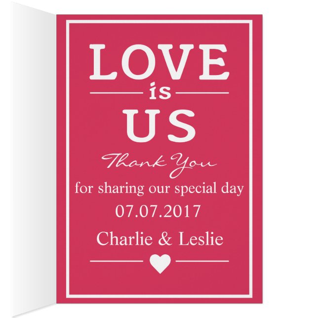 Love Is … custom text greeting cards (Inside (Right))