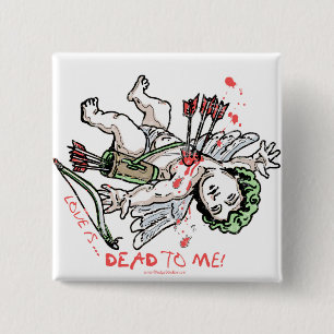 Love is Dead to Me Anti Love Gear 15 Cm Square Badge