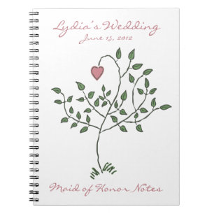 Love is deeply rooted Maid of Honour Notebook