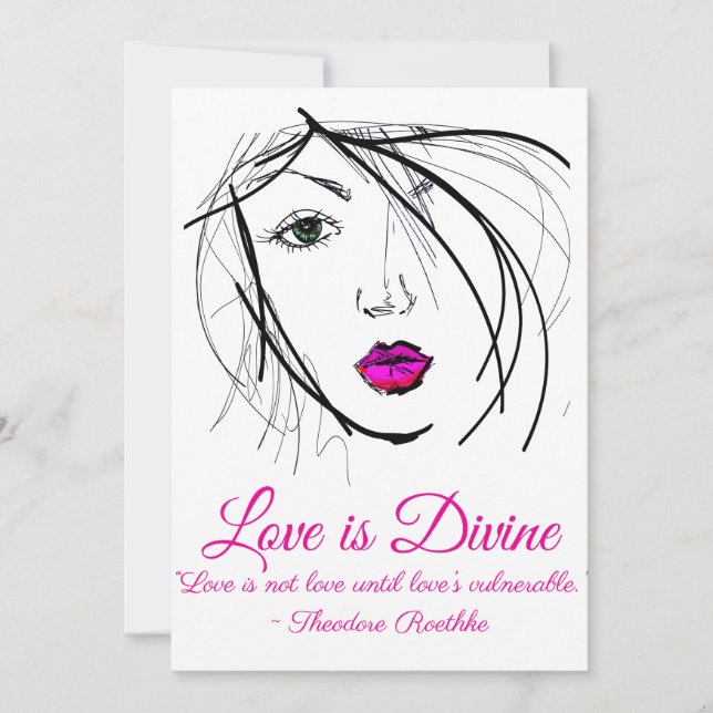 Love is Divine Thank You Card (Front)