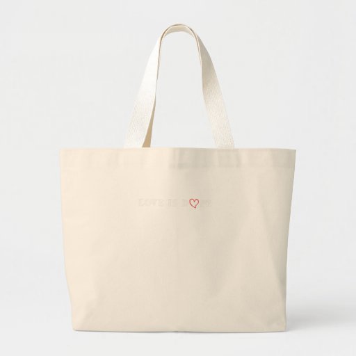 Image of Love is Dope Heart Shaped Graphic Large Tote Bag