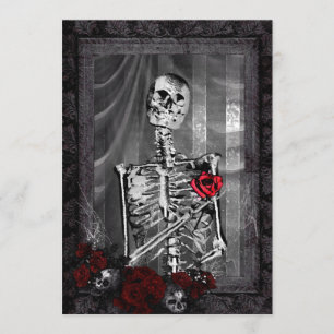 Love Is Eternal Gothic Wedding Invitation