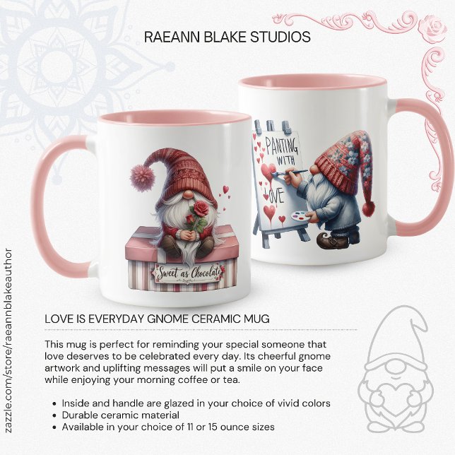 Love is Everyday Gnome Ceramic Mug (Creator Uploaded)