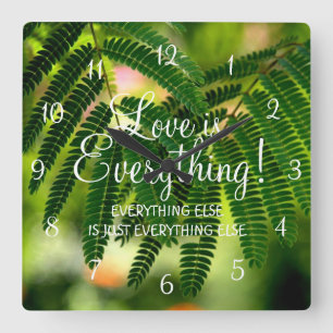 Love is Everything Wall Clock