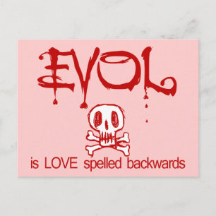 Love is Evil Postcard