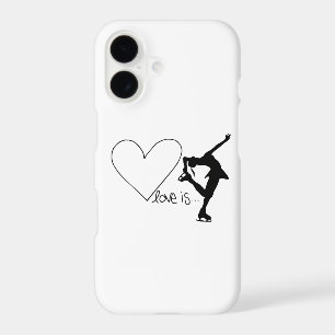 Love is Figure Skating, Girl Skater & Heart