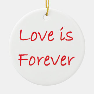 love is forever ceramic tree decoration