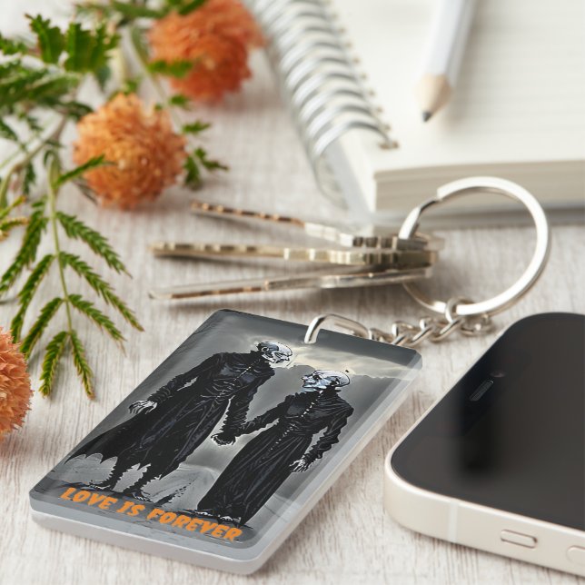 Love is Forever Halloween Keychain (Front Right)