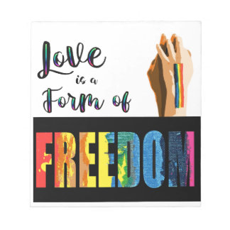 Love is Freedom Notebook Notepad