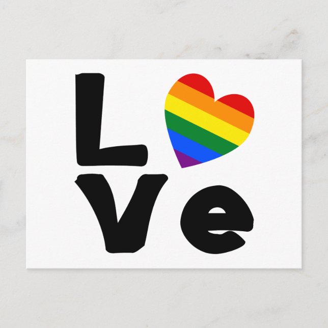 Love is Gay Postcard (Front)